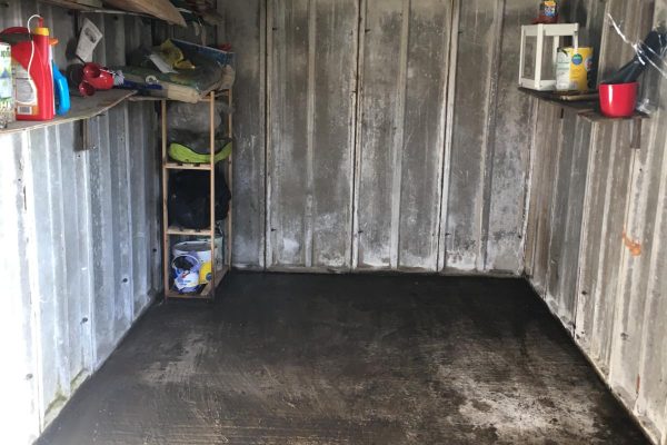 A garage that has been cleared by The Waste Clearance Team